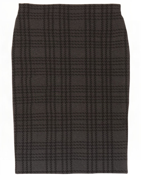 Marks & Spencer Jupe crayon pour femme UK 16 Large W34 Pied-de-poule gris