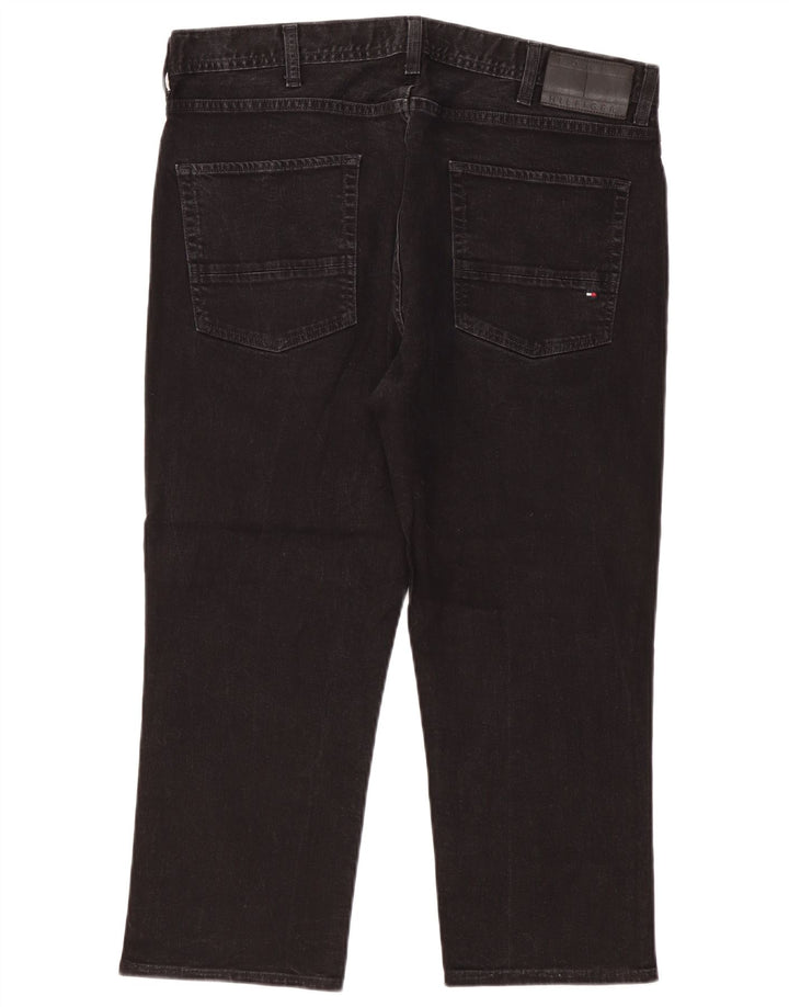 TOMMY HILFIGER Jean Droit Denton Homme W38 L23 Noir Coton