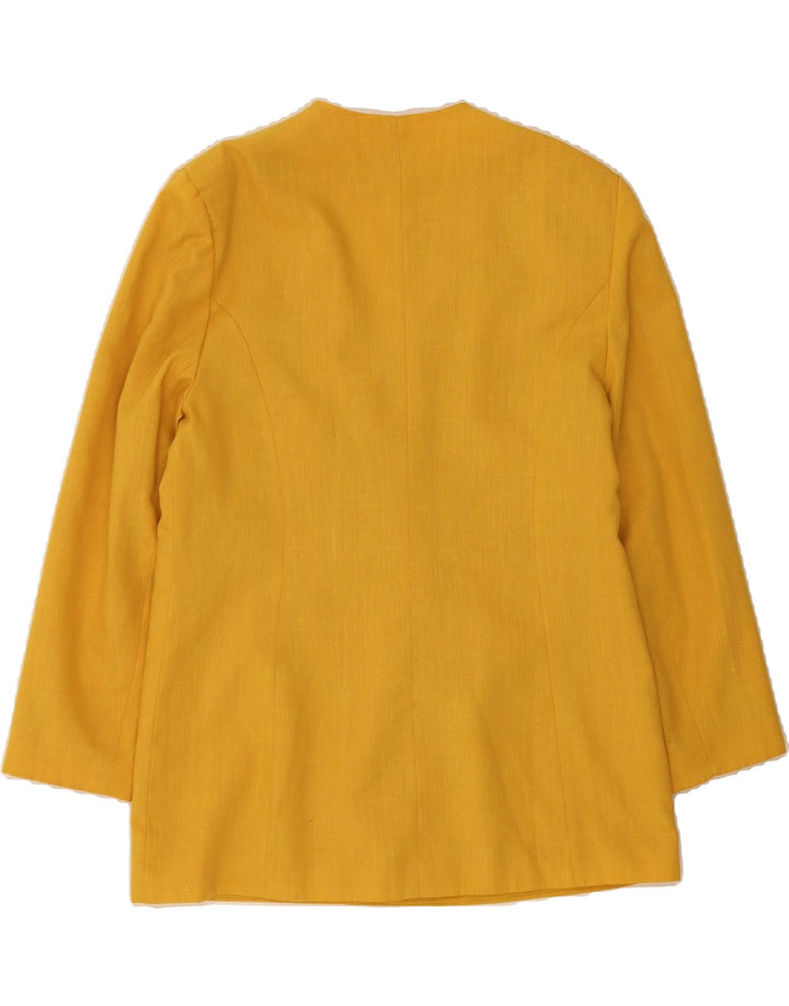 PAUL SEPARATES Womens Double Breasted Blazer Jacket UK 16 Large  Yellow Vintage Paul Separates and Second-Hand Paul Separates from Messina Hembry 