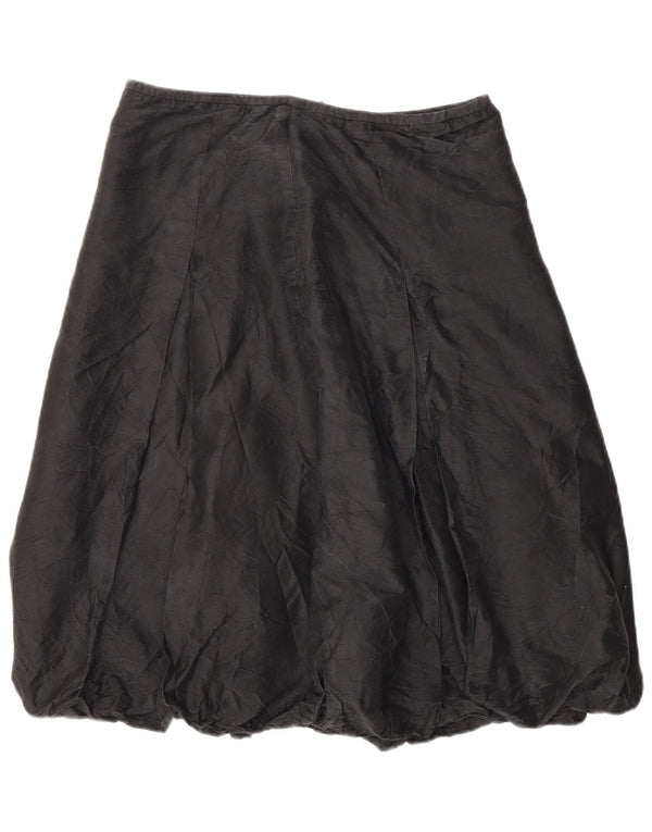 Coast Jupe Bubble Femme UK 14 Large W32 Soie Grise