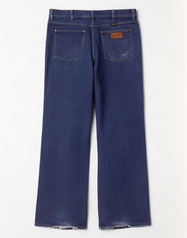 Wrangler Jean ample FOX Bootcut pour homme W34 L32 en coton bleu marine