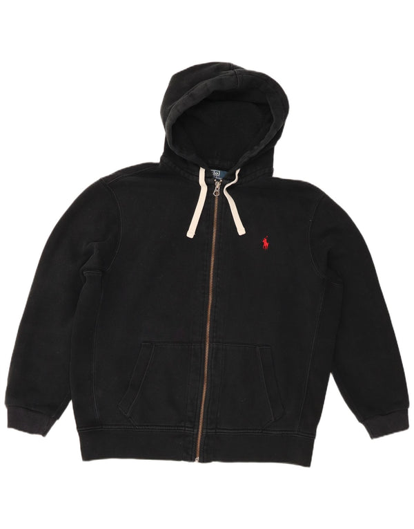 Polo Ralph Lauren Mens Zip Hoodie Sweater XL Black Cotton