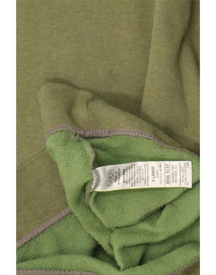 Marks & Spencer Sweat-shirt pour homme XL Kaki Coton