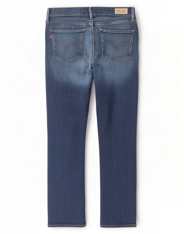 Levi's Jean skinny taille moyenne pour femme US 12 Large W32 L30 Bleu Coton