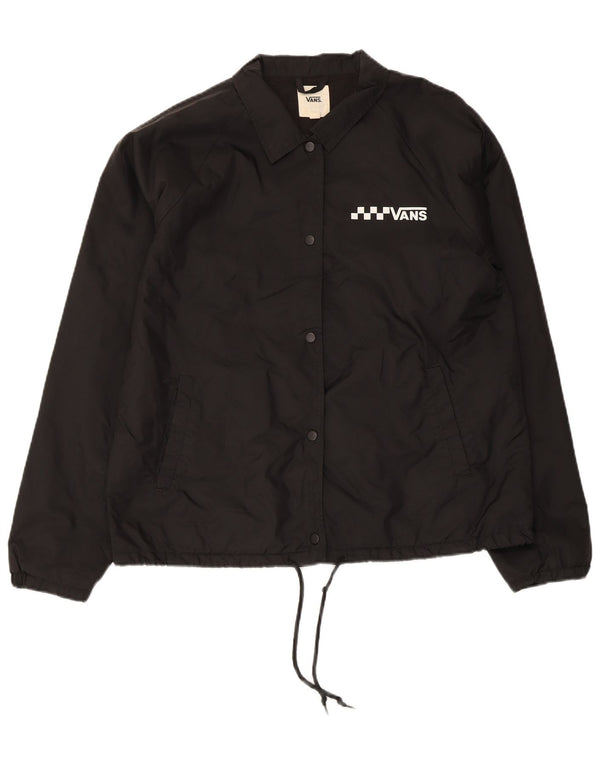Vans Veste de pluie pour femme UK 16 Large Noir Nylon