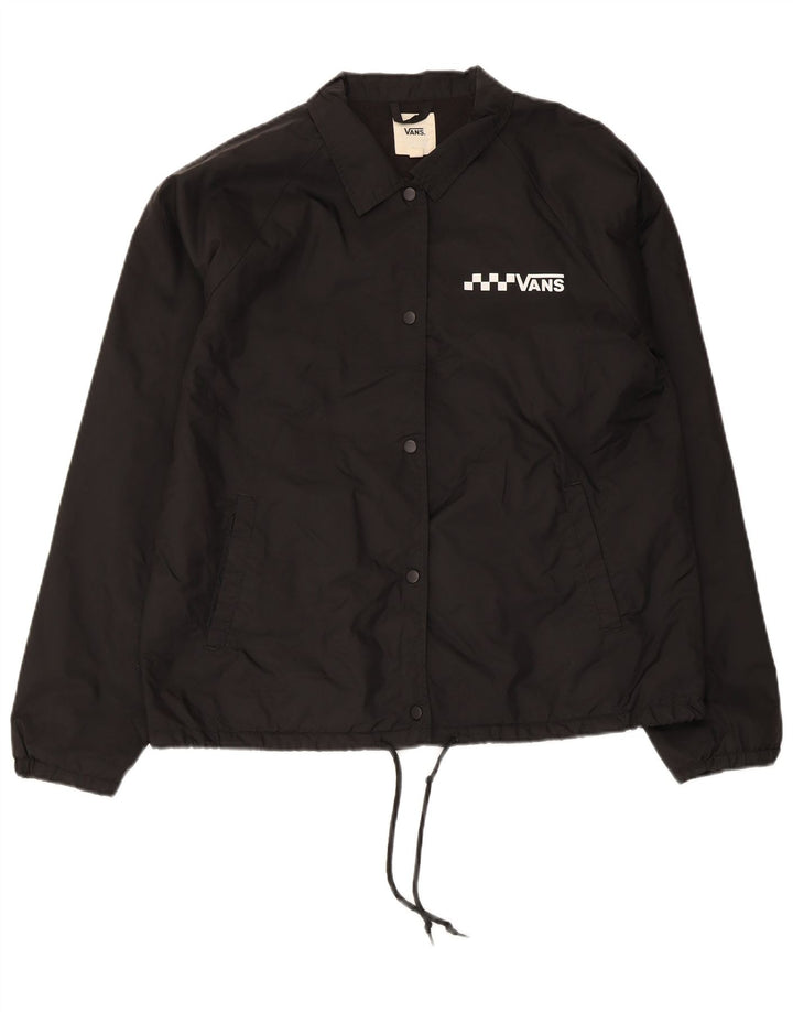 Vans Veste de pluie pour femme UK 16 Large Noir Nylon