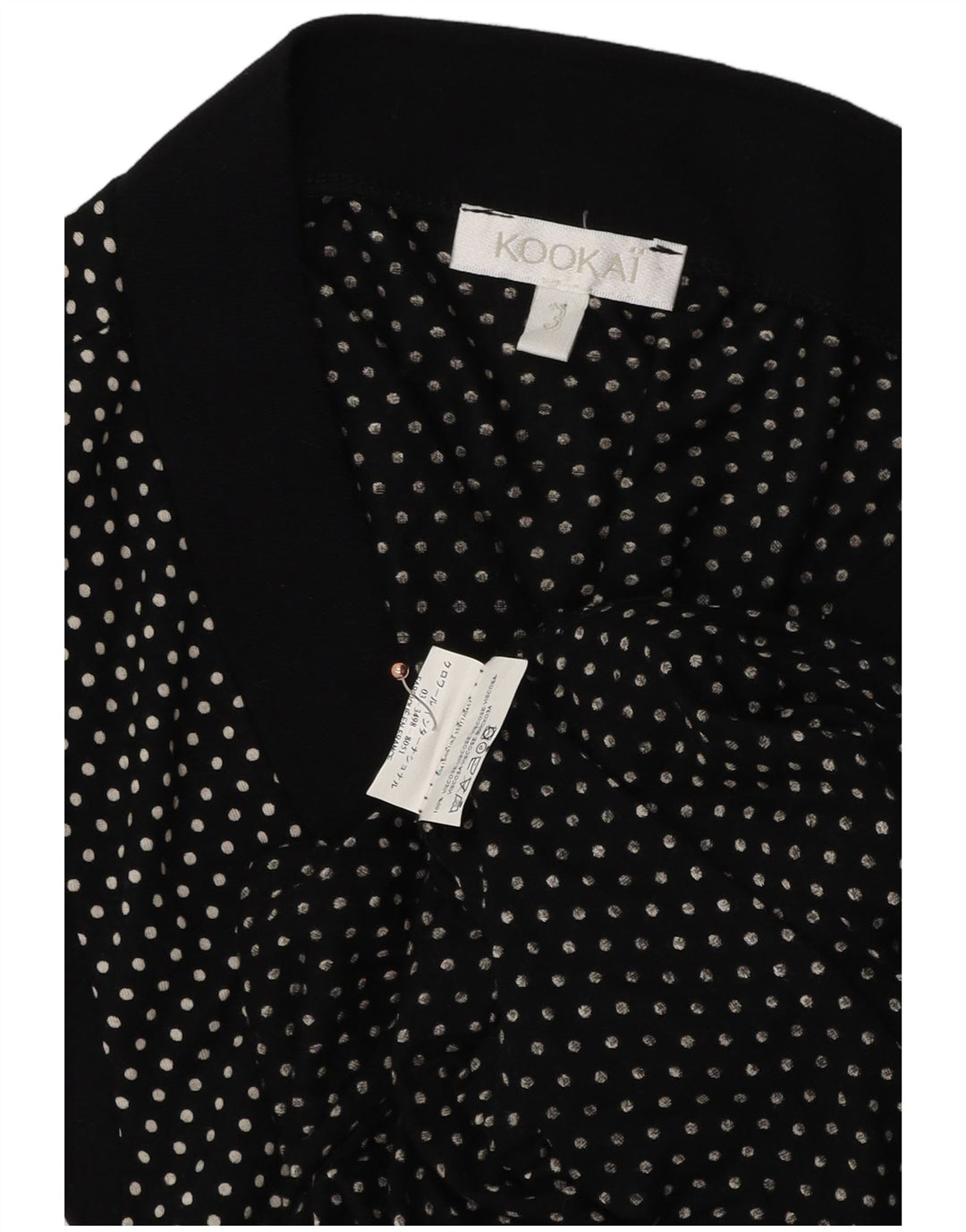 KOOKAI Cardigan sans manches pour femme US 3 Petits pois noirs