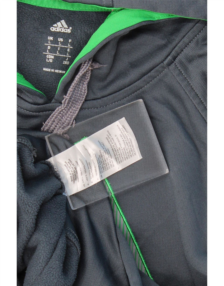 ADIDAS Pull à capuche graphique pour hommes, grand, bleu marine, polyester