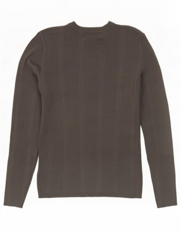 Marks & Spencer Chemisier Top UK 12 Gris Moyen Viscose Femme