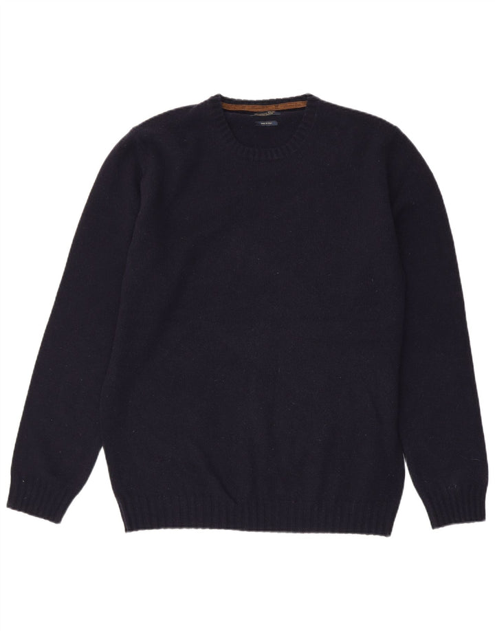 Massimo Dutti Pull à col rond pour homme XL Bleu marine