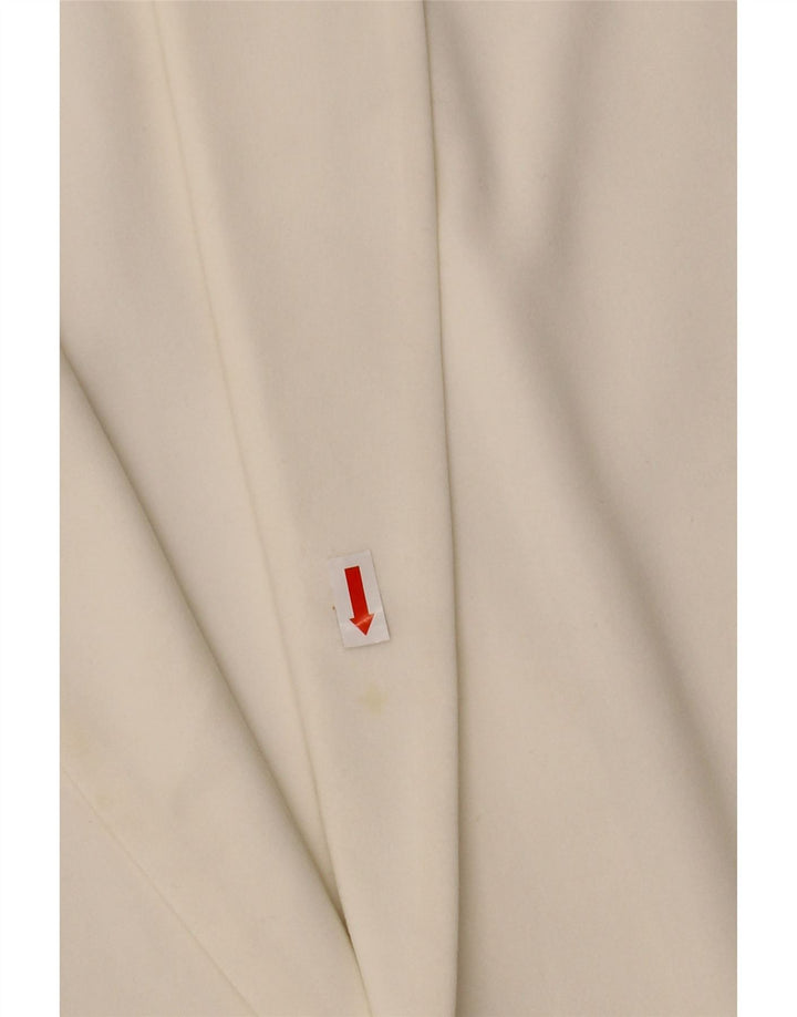 MARKS & SPENCER Veste blazer ouverte à manches 3/4 pour femme UK 12 Blanc moyen