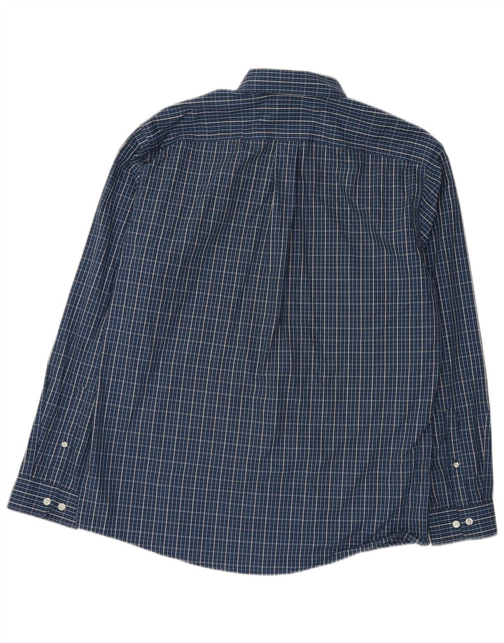 Eddie Bauer Chemise classique pour homme en coton à carreaux bleus