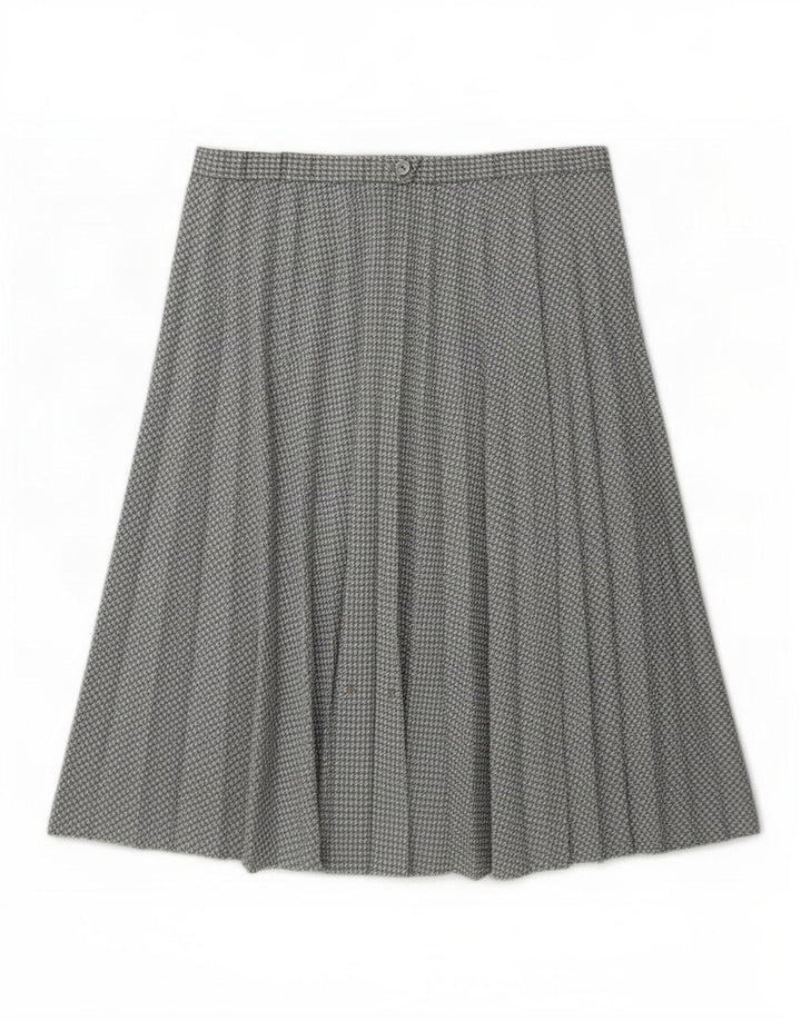 jupe plissée femme vintage W30 Pied-de-poule gris moyen