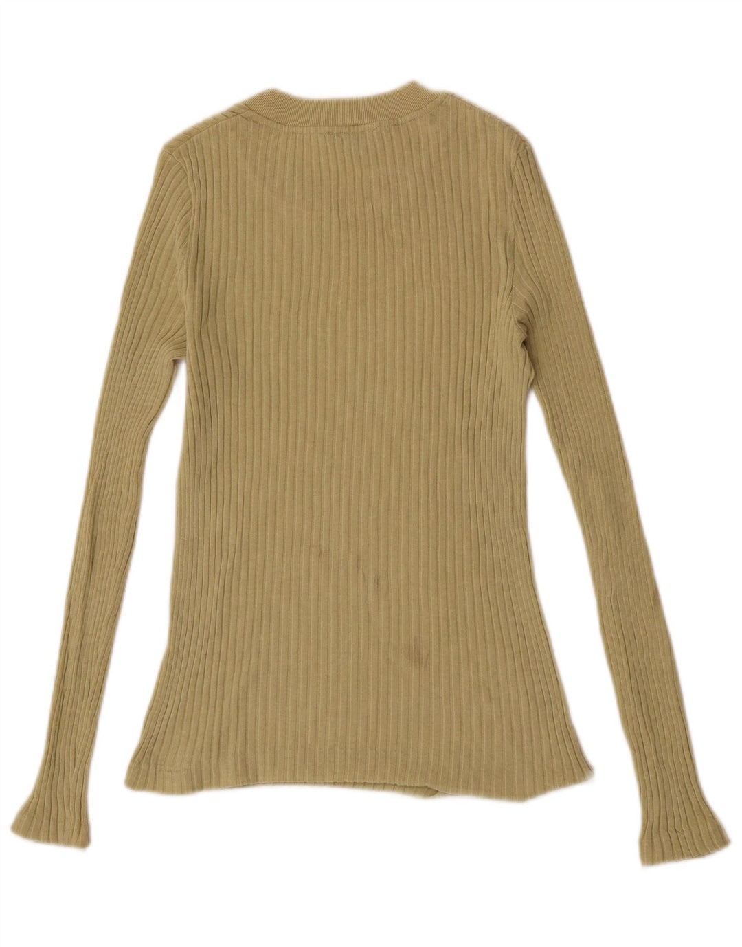 Massimo Dutti Haut à manches longues pour femme UK 8 Small Kaki