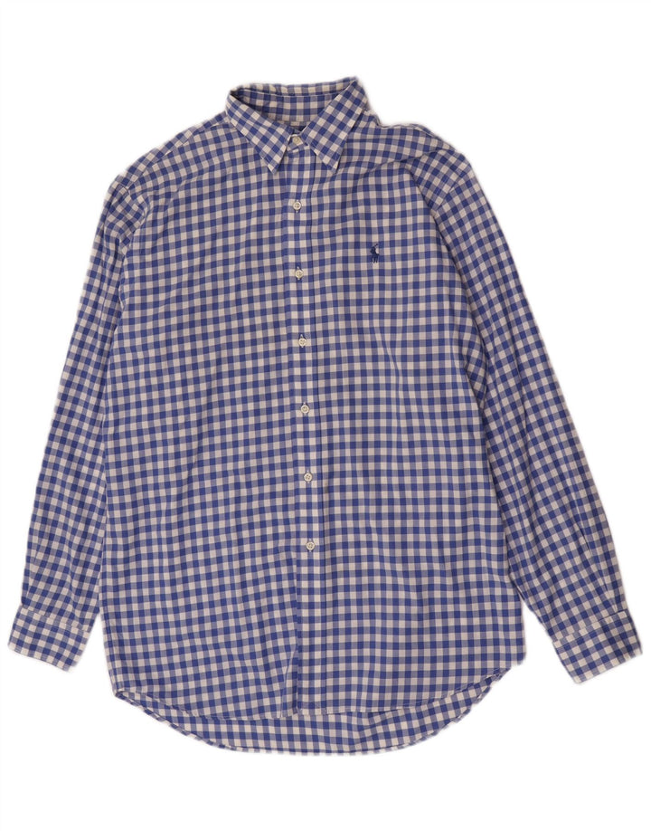Polo Ralph Lauren Chemise Lowell Homme Bleu Moyen Vichy Coton