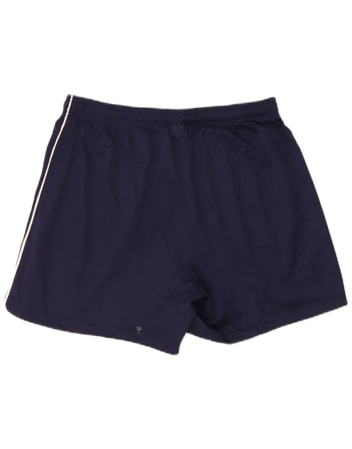 Asics Short de Sport Garçon 15-16 Ans 2XL Bleu Marine Polyester