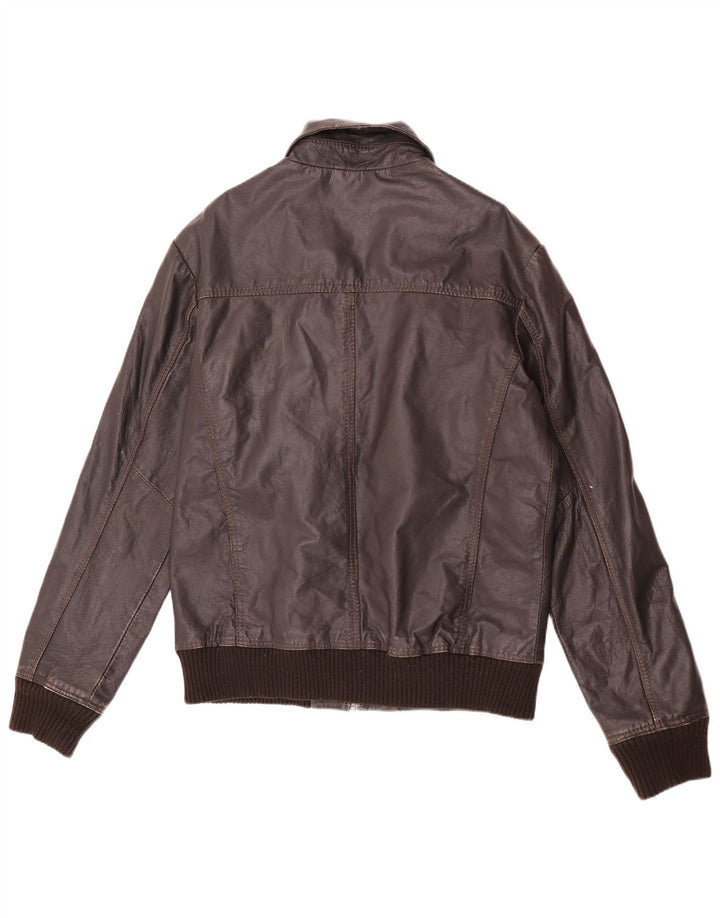 Project Veste en cuir pour homme UK 40 Large Marron