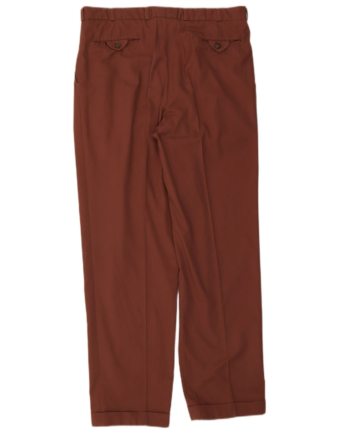Pantalon de costume vintage pour hommes W34 L32 Marron