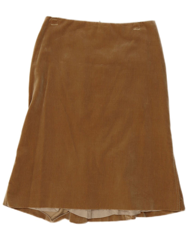 jupe trompette en velours côtelé femme vintage W28 Beige moyen