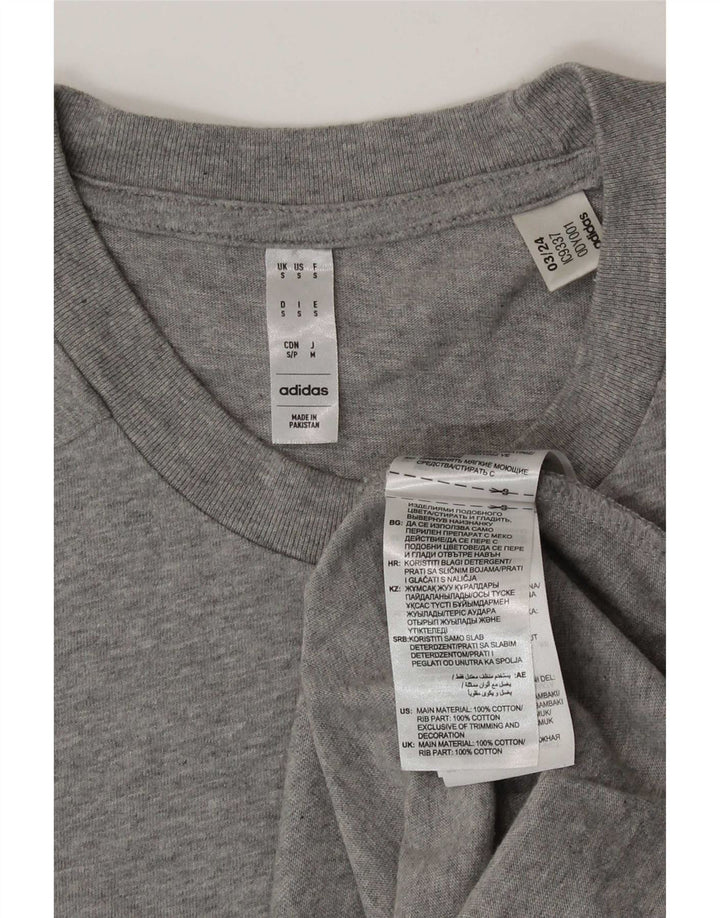 Adidas T-Shirt Homme Haut Petit Gris Coton