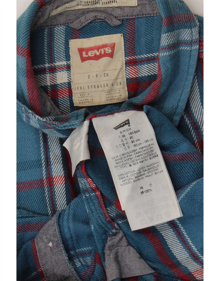 Levi's Chemise Standard Fit Flannel Homme Bleu Carreaux