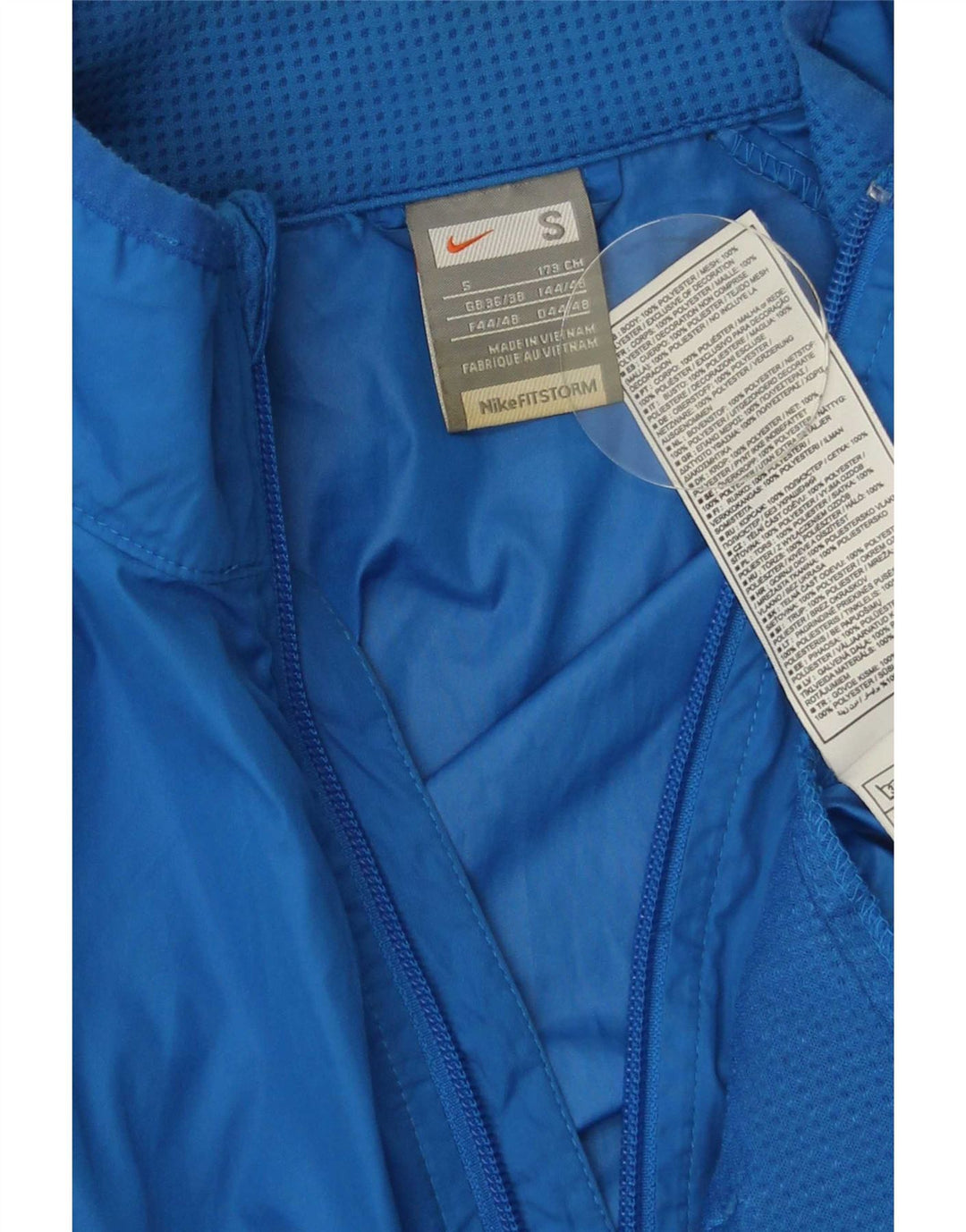 Nike Veste de survêtement pour homme UK 36/38 Petit Bleu Polyester
