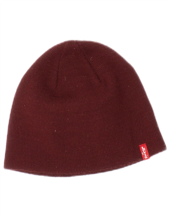 Levi's Bonnet Femme Acrylique Bordeaux Petit/Moyen