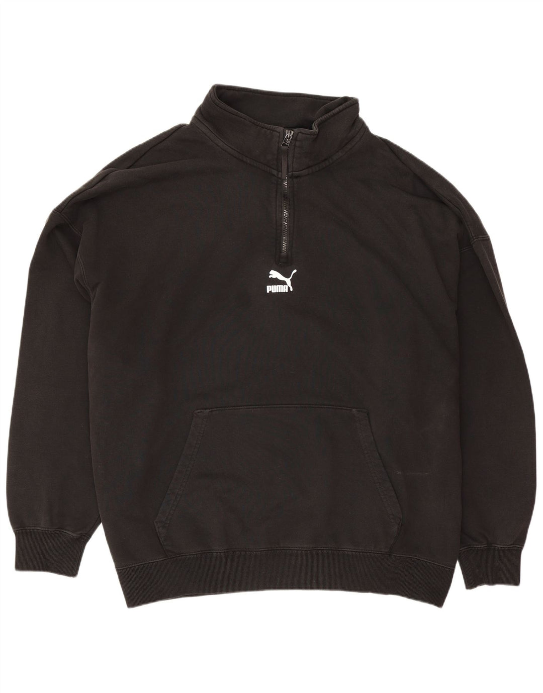 Puma Sweat-shirt à col zippé pour homme 2XL Noir