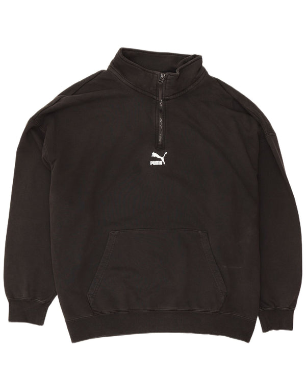 Puma Sweat-shirt à col zippé pour homme 2XL Noir