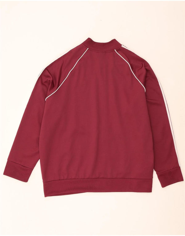 Adidas Veste de survêtement pour femme UK 28/30 3XL Bordeaux Coton