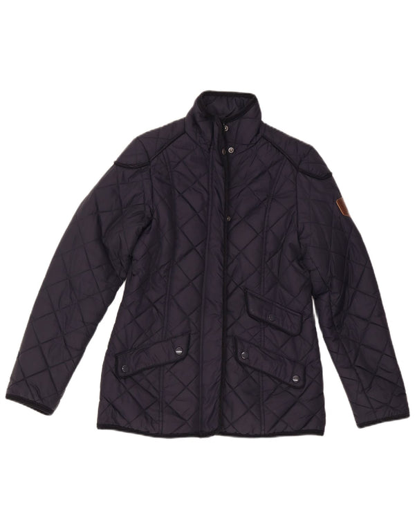 Puffa Veste matelassée pour femme UK 6 XS Bleu marine Polyamide