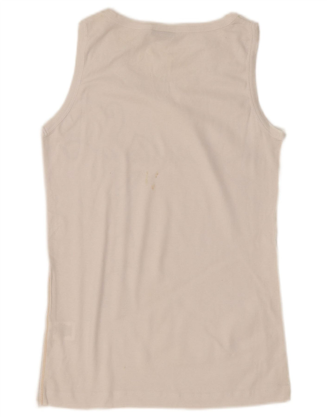Diadora Débardeur Graphique Femme UK 12 Coton Blanc Moyen