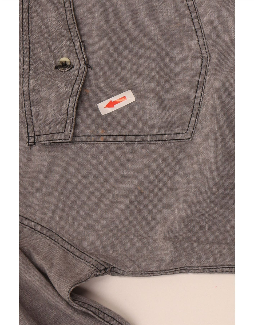 Stefanel Chemise Homme Large Gris Coton