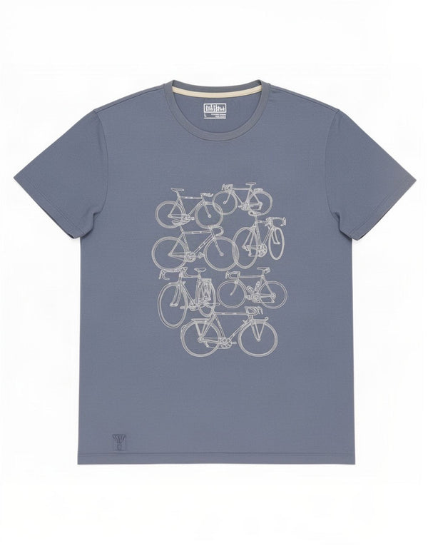 Fat Face T-Shirt Graphique Homme Grand Bleu Coton