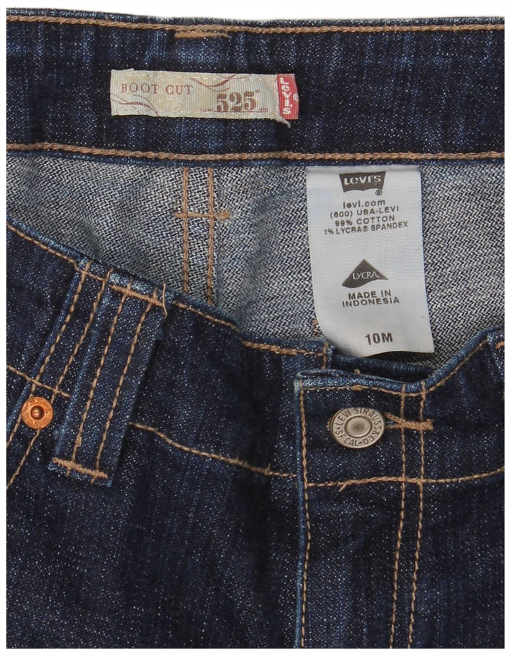Levi's Jean bootcut 525 pour femme US 10 Medium W32 L32 Bleu marine Coton