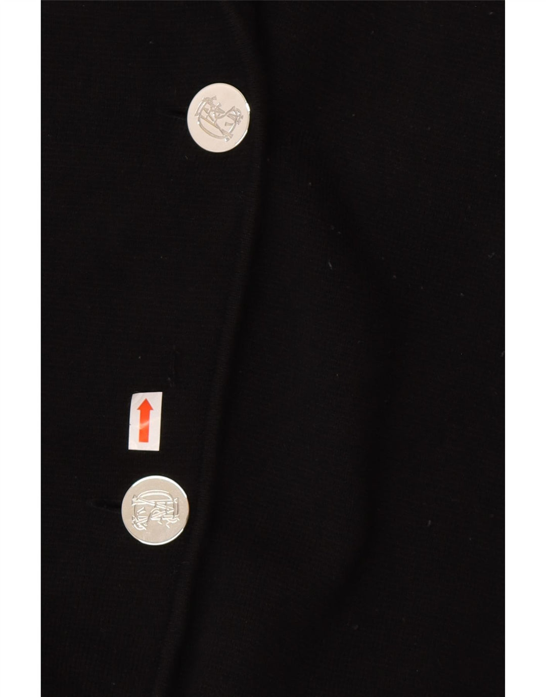 CHAPS Veste Blazer 3 Boutons Femme UK 14 Coton Noir Moyen