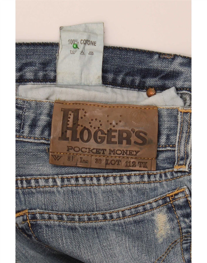 Roy Rogers Jean slim vieilli pour homme W31 L34 en coton bleu