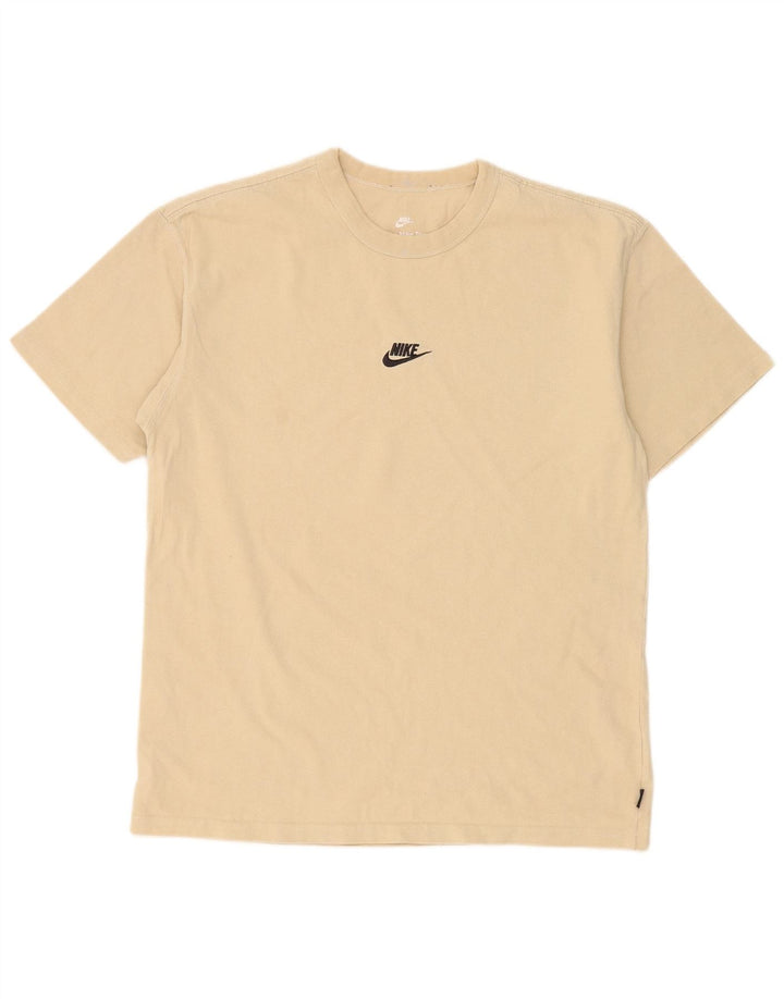 Nike T-shirt coupe ample en coton beige moyen pour homme