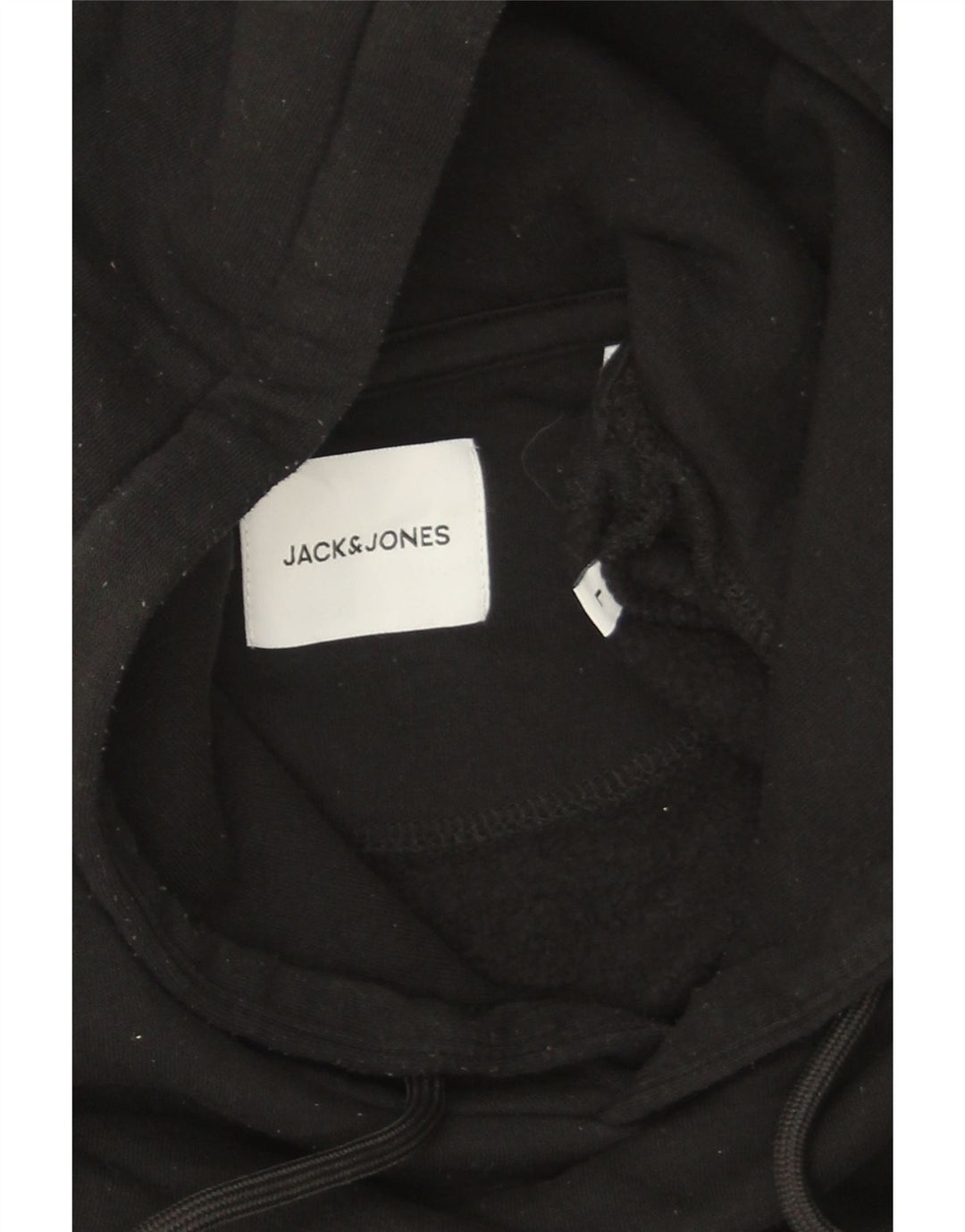 Jack & Jones Pull à capuche pour homme Large Noir Polyester