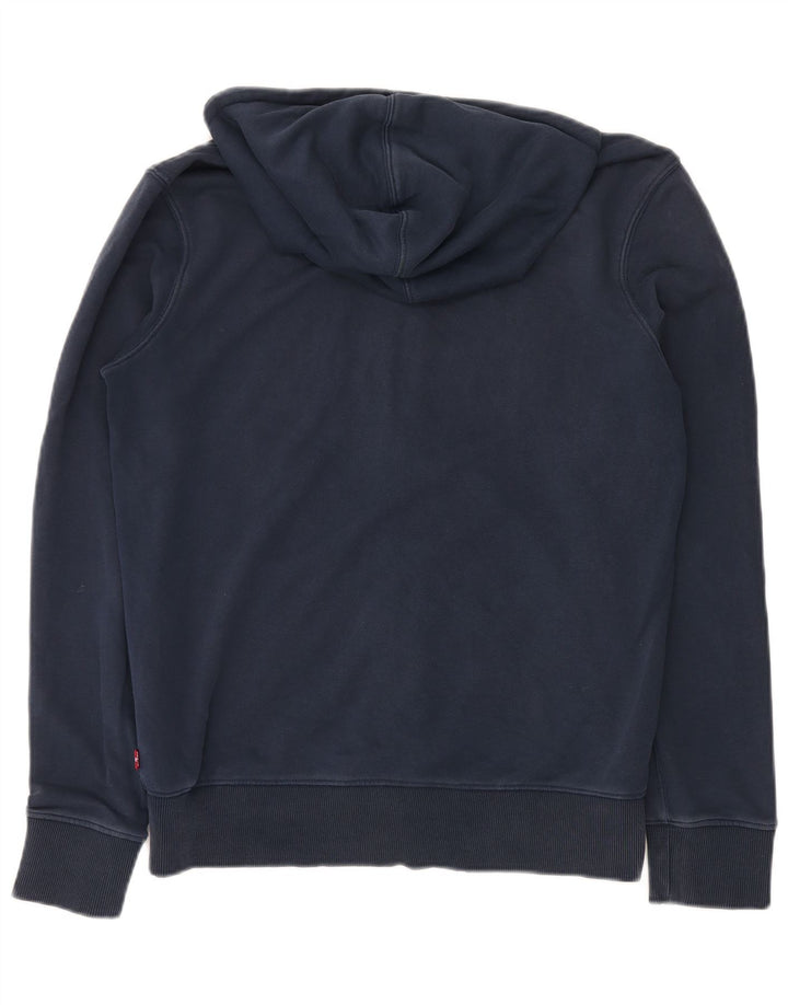 LEVI'S Sweat à Capuche Zippé Graphique Homme Bleu Marine Moyen Coton