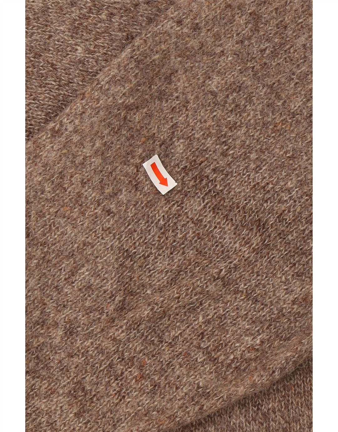 KAPPA Pull col rond pour homme 2XL en laine mouchetée marron