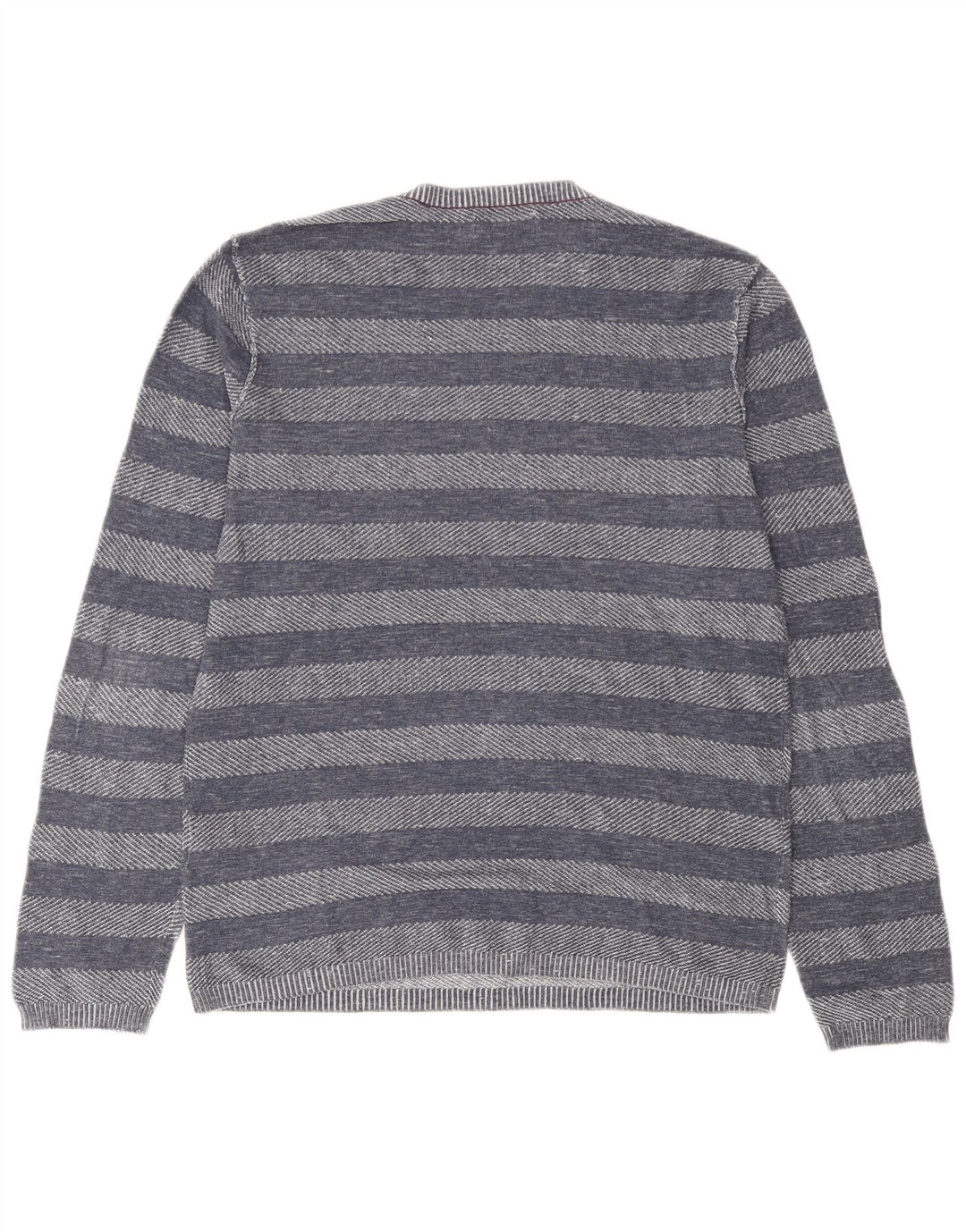 Jack & Jones Pull Col Rond Homme Rayé Bleu Marine Moyen