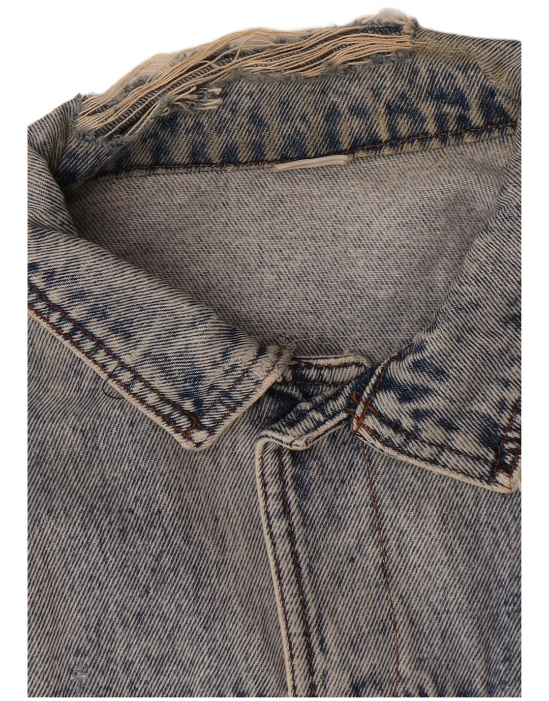 veste en denim homme vintage UK 38 coton bleu moyen