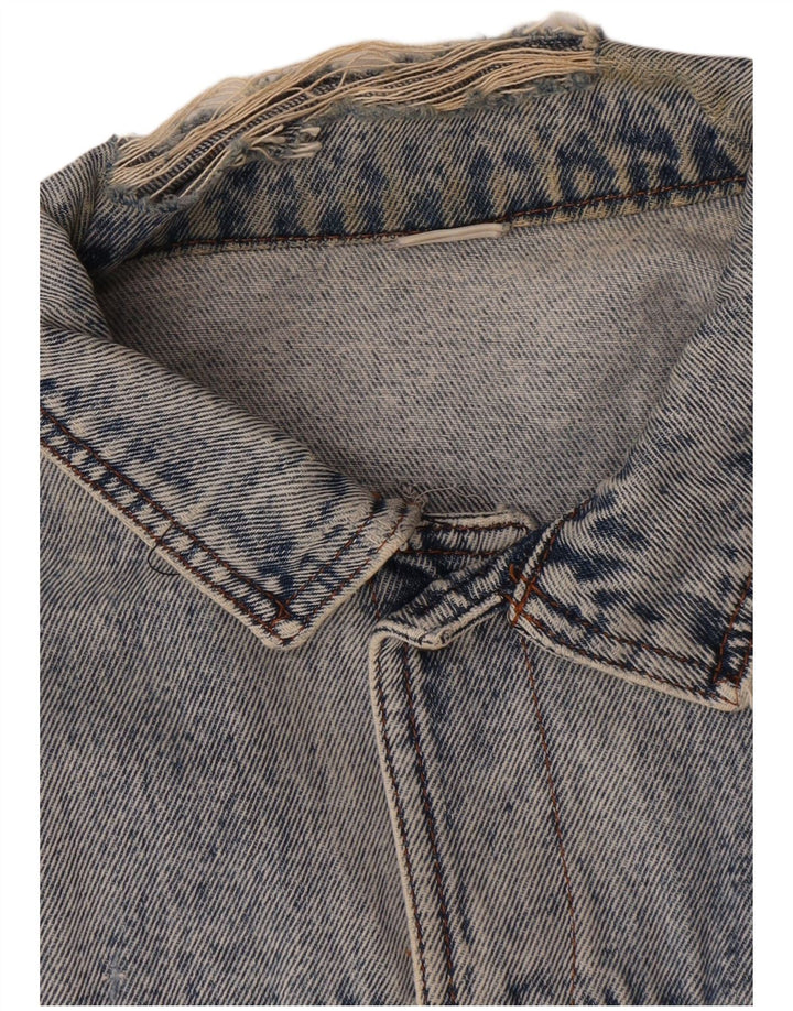 veste en denim homme vintage UK 38 coton bleu moyen