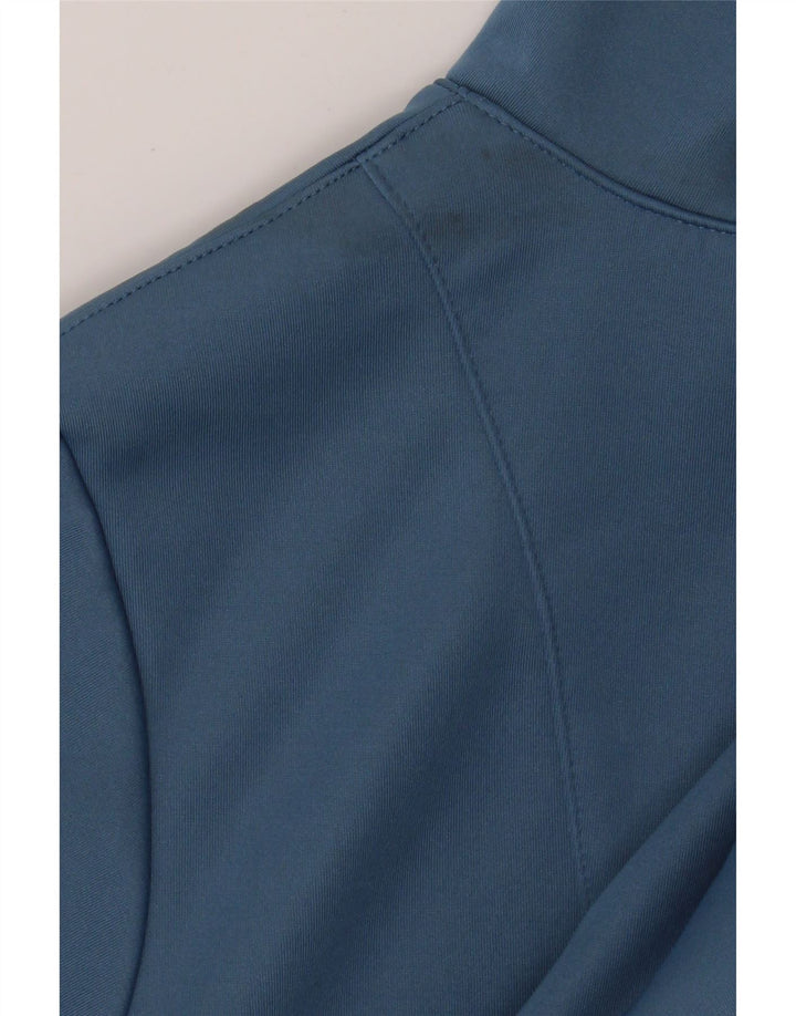 PUMA Womens Zip Hoodie Sweater UK 12 Medium Blue Polyester Vintage Puma and Second-Hand Puma from Messina Hembry 