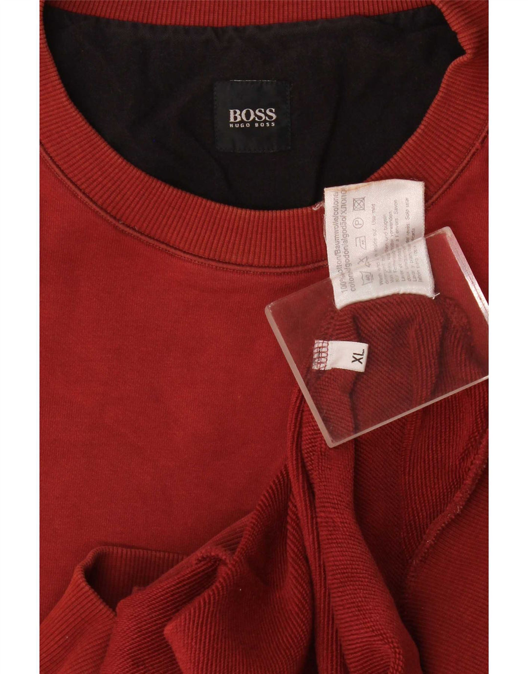 Hugo Boss Homme Sweatshirt Jumper XL Marron Coton