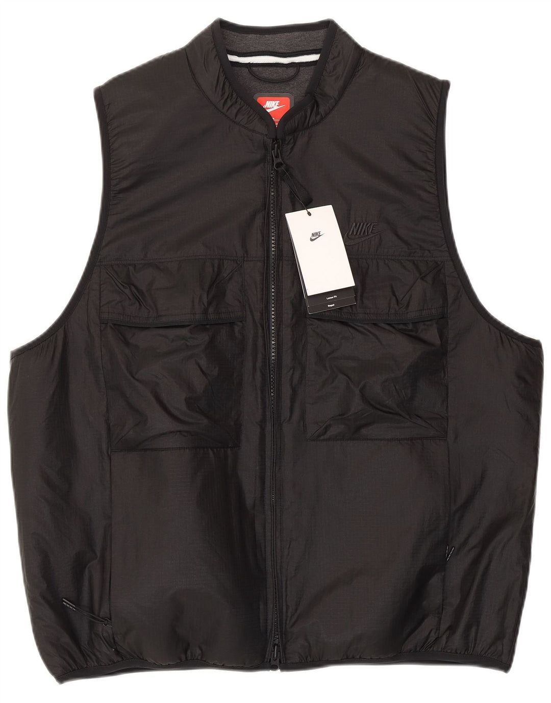 Nike Gilet rembourré pour homme UK 38 Medium Noir Nylon