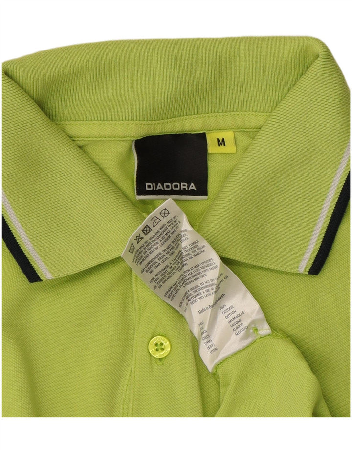 DIADORA Polo Homme Vert Moyen Coton