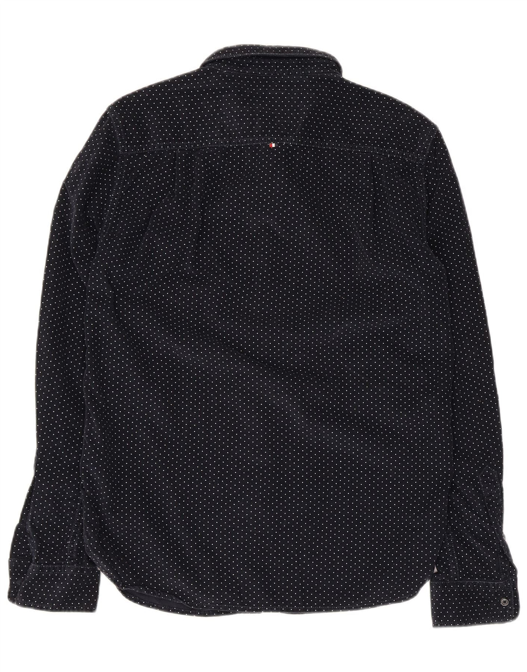 Superdry Chemise En Velours Côtelé Bleu Marine Moyen Coton À Pois