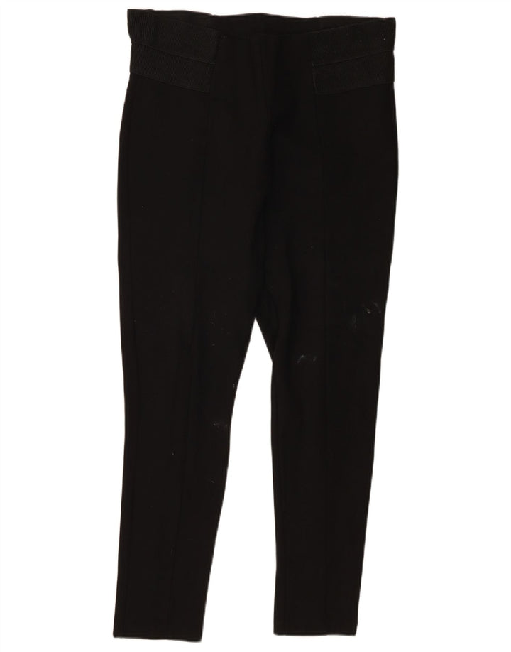 Zara Leggings Femme UK 14 Large Noir Viscose
